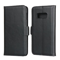 Leather Case Stands Flip Cover T06 Holder for Samsung Galaxy S10e Black