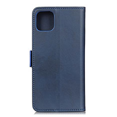 Leather Case Stands Flip Cover T06 Holder for Xiaomi Mi 11 Lite 5G NE Blue