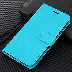 Leather Case Stands Flip Cover T07 Holder for Huawei Honor View 30 Pro 5G Sky Blue