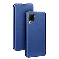 Leather Case Stands Flip Cover T07 Holder for Huawei Nova 7i Blue
