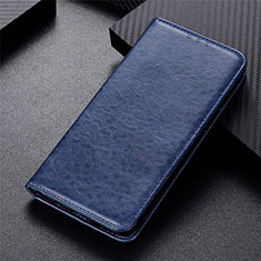 Leather Case Stands Flip Cover T07 Holder for Oppo Reno3 Blue