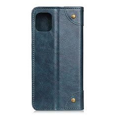 Leather Case Stands Flip Cover T07 Holder for Xiaomi Mi 11 Lite 4G Blue