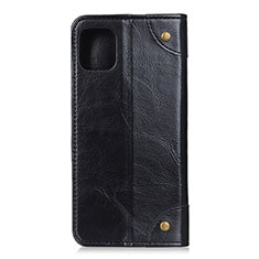 Leather Case Stands Flip Cover T07 Holder for Xiaomi Mi 11 Lite 5G Black