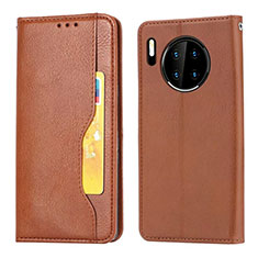 Leather Case Stands Flip Cover T08 Holder for Huawei Mate 30E Pro 5G Orange