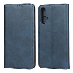 Leather Case Stands Flip Cover T08 Holder for Huawei Nova 5 Pro Blue