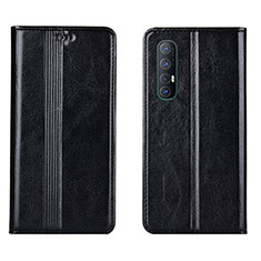 Leather Case Stands Flip Cover T08 Holder for Oppo Find X2 Neo Black