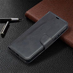 Leather Case Stands Flip Cover T08 Holder for Xiaomi Redmi 9i Black