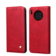 Leather Case Stands Flip Cover T09 Holder for Huawei Mate 30 Red