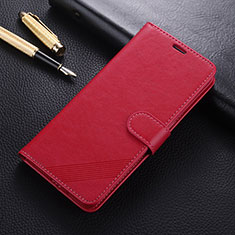 Leather Case Stands Flip Cover T09 Holder for Oppo Find X2 Red