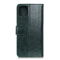 Leather Case Stands Flip Cover T09 Holder for Xiaomi Mi 11 5G Green