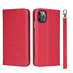 Leather Case Stands Flip Cover T10 Holder for Apple iPhone 11 Pro Red