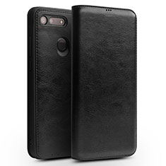 Leather Case Stands Flip Cover T10 Holder for Huawei Honor V20 Black