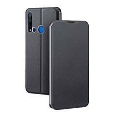 Leather Case Stands Flip Cover T10 Holder for Huawei Nova 5i Black