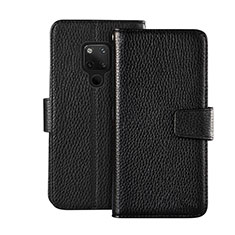 Leather Case Stands Flip Cover T11 Holder for Huawei Mate 20 Black