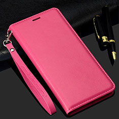 Leather Case Stands Flip Cover T11 Holder for Samsung Galaxy Note 20 5G Hot Pink