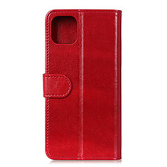 Leather Case Stands Flip Cover T11 Holder for Xiaomi Mi 11 Lite 5G NE Red