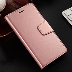 Leather Case Stands Flip Cover T12 Holder for Huawei Honor 10i Rose Gold