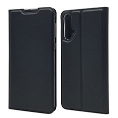 Leather Case Stands Flip Cover T12 Holder for Huawei Nova 5 Black