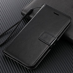 Leather Case Stands Flip Cover T14 Holder for Xiaomi Mi Note 10 Pro Black