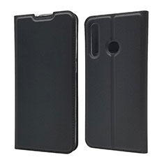 Leather Case Stands Flip Cover T15 Holder for Huawei P Smart+ Plus (2019) Black