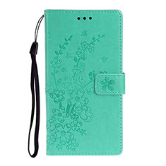 Leather Case Stands Flip Cover T15 Holder for Huawei P40 Green