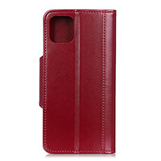 Leather Case Stands Flip Cover T15 Holder for Xiaomi Mi 11 Lite 5G NE Red