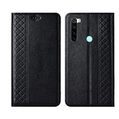 Leather Case Stands Flip Cover T16 Holder for Xiaomi Redmi Note 8T Black