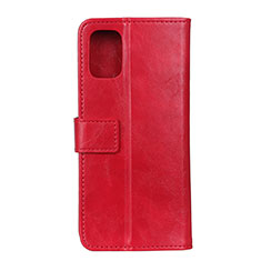 Leather Case Stands Flip Cover T17 Holder for Xiaomi Mi 11 Lite 4G Red