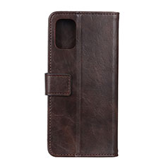 Leather Case Stands Flip Cover T17 Holder for Xiaomi Mi 11 Lite 5G Brown