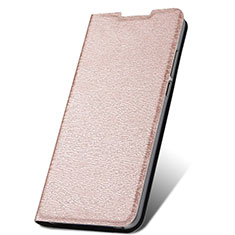 Leather Case Stands Flip Cover T17 Holder for Xiaomi Redmi Note 8 Rose Gold