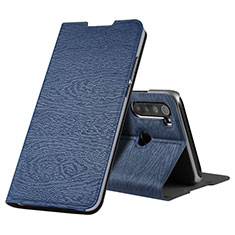 Leather Case Stands Flip Cover T17 Holder for Xiaomi Redmi Note 8T Blue