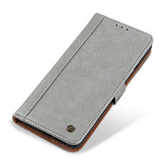 Leather Case Stands Flip Cover T19 Holder for Apple iPhone 13 Gray