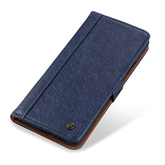 Leather Case Stands Flip Cover T19 Holder for Apple iPhone 13 Pro Max Blue