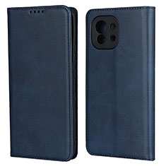 Leather Case Stands Flip Cover T20 Holder for Xiaomi Mi 11 5G Blue