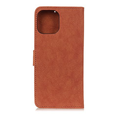 Leather Case Stands Flip Cover T23 Holder for Xiaomi Mi 11 Lite 5G Brown