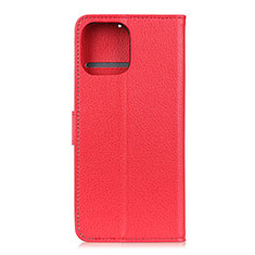 Leather Case Stands Flip Cover T25 Holder for Xiaomi Mi 11 Lite 5G NE Red