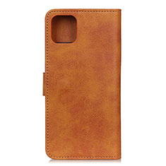 Leather Case Stands Flip Cover T27 Holder for Xiaomi Mi 11 Lite 5G NE Brown