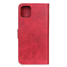 Leather Case Stands Flip Cover T27 Holder for Xiaomi Mi 11 Lite 5G Red