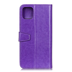 Leather Case Stands Flip Cover T28 Holder for Xiaomi Mi 11 5G Purple