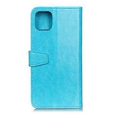 Leather Case Stands Flip Cover T28 Holder for Xiaomi Mi 11 5G Sky Blue