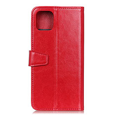 Leather Case Stands Flip Cover T28 Holder for Xiaomi Mi 11 Lite 4G Red