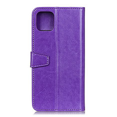 Leather Case Stands Flip Cover T28 Holder for Xiaomi Mi 11 Lite 5G NE Purple