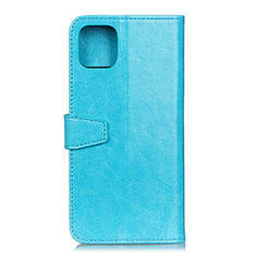 Leather Case Stands Flip Cover T28 Holder for Xiaomi Mi 11 Lite 5G Sky Blue