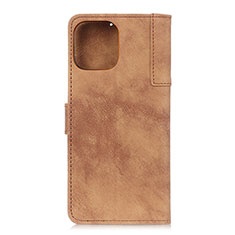 Leather Case Stands Flip Cover T29 Holder for Xiaomi Mi 11 5G Brown