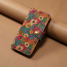 Leather Case Stands Flip Flowers Cover Holder MT2 for Samsung Galaxy A53 5G Mixed