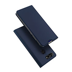 Leather Case Stands Flip Holder Cover for Huawei Honor View 20 Blue