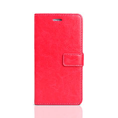 Leather Case Stands Flip Holder Cover for Huawei Y5 (2018) Red