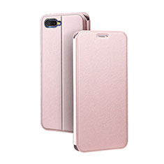 Leather Case Stands Flip Holder Cover for Oppo R15X Rose Gold