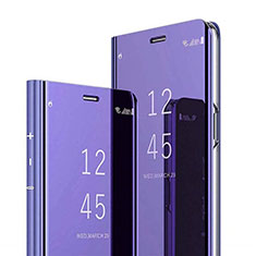 Leather Case Stands Flip Mirror Cover Holder for Xiaomi Mi 8 Pro Global Version Purple