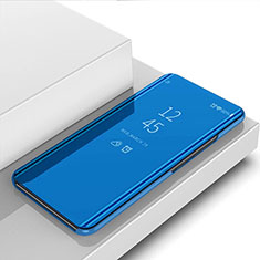 Leather Case Stands Flip Mirror Cover Holder M02 for Xiaomi Mi 11 Lite 5G Blue